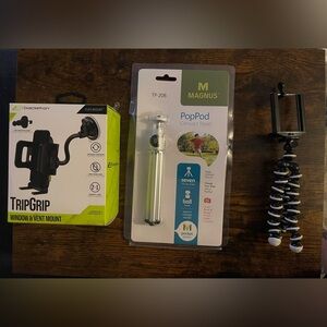 Window / Vent Mount & Two Little Tripods